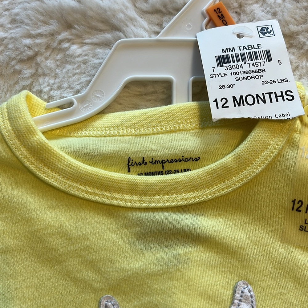 First Impressions 12 month long sleeve set - Picture 4 of 8